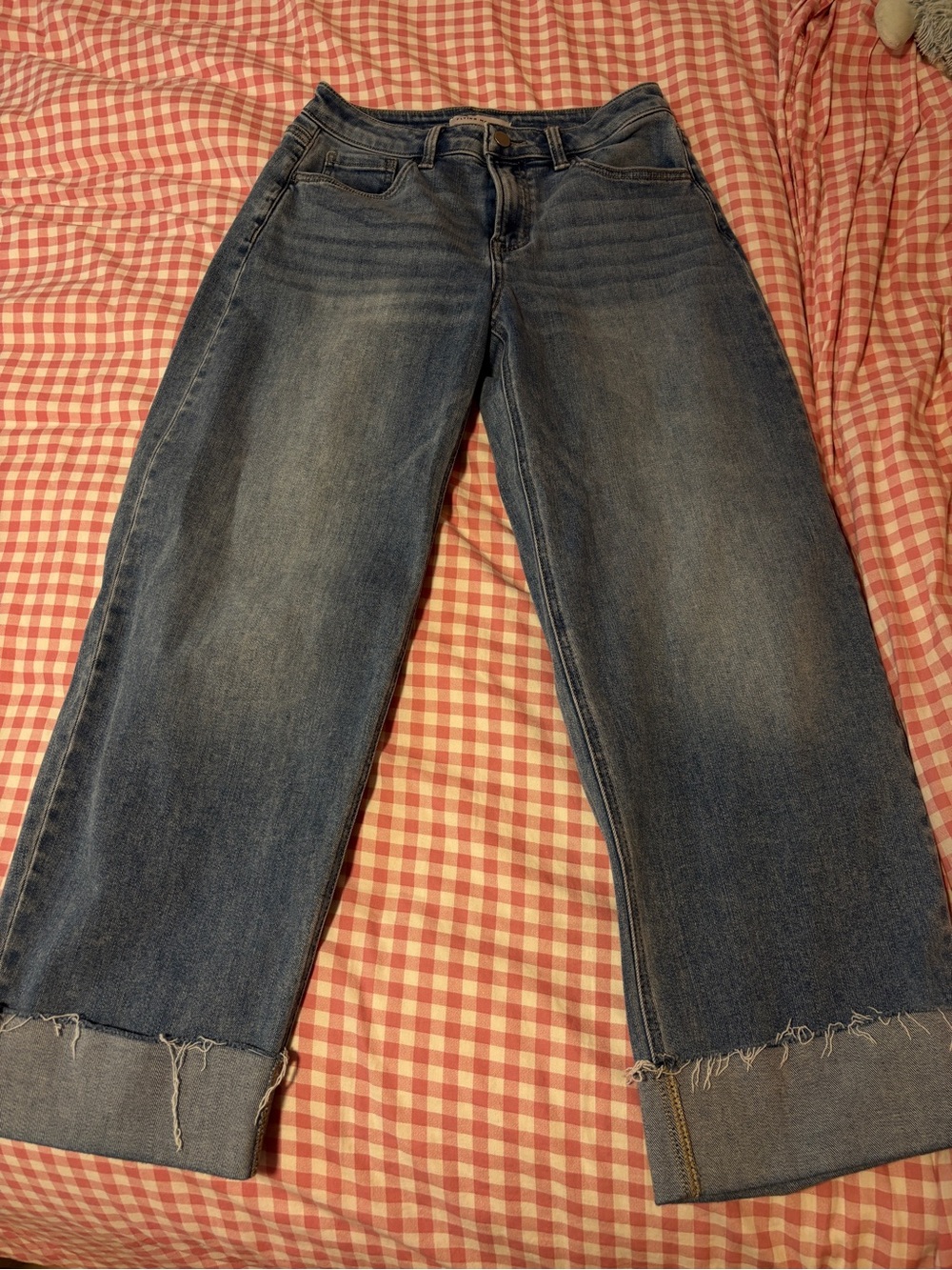 Flying Monkey Cuffed Barrel Jeans